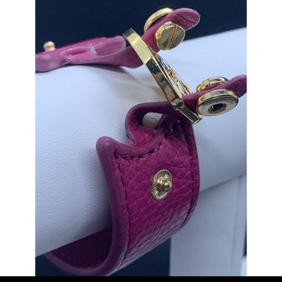 Tory Burch Pink Wrap Bracelet with Statement Logo π GORGEOUS like NEW condition - Picture 5 of 7